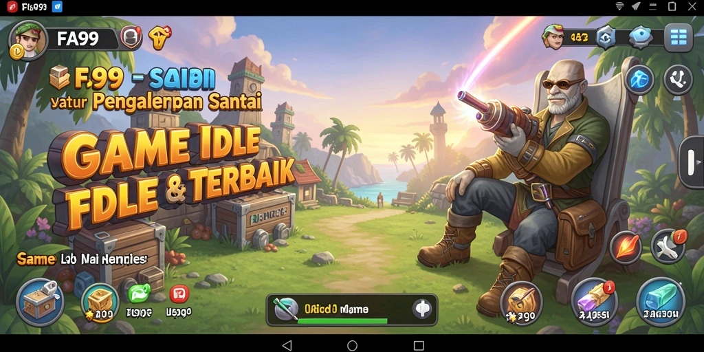 Tangkapan layar gameplay FA99 menampilkan aksi Idle yang menarik dan interaksi pengguna.
